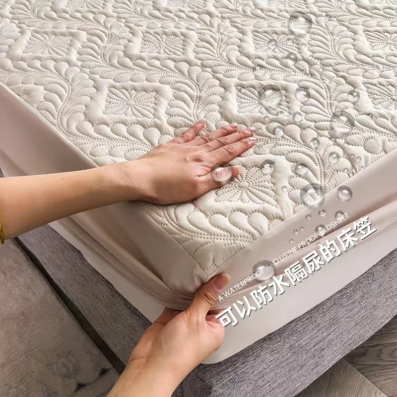 Waterproof Mattress Protector Breathable - Coprimaterasso Impermeabile Imbottito Traspirante Resistente con