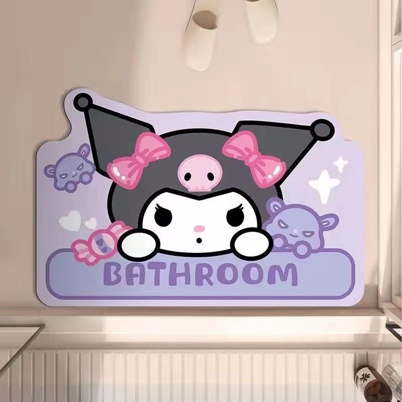 Quick Dry Diatomite Bath Mat - Nuovo Tappetino in Diatomite Fustellato Kuromi