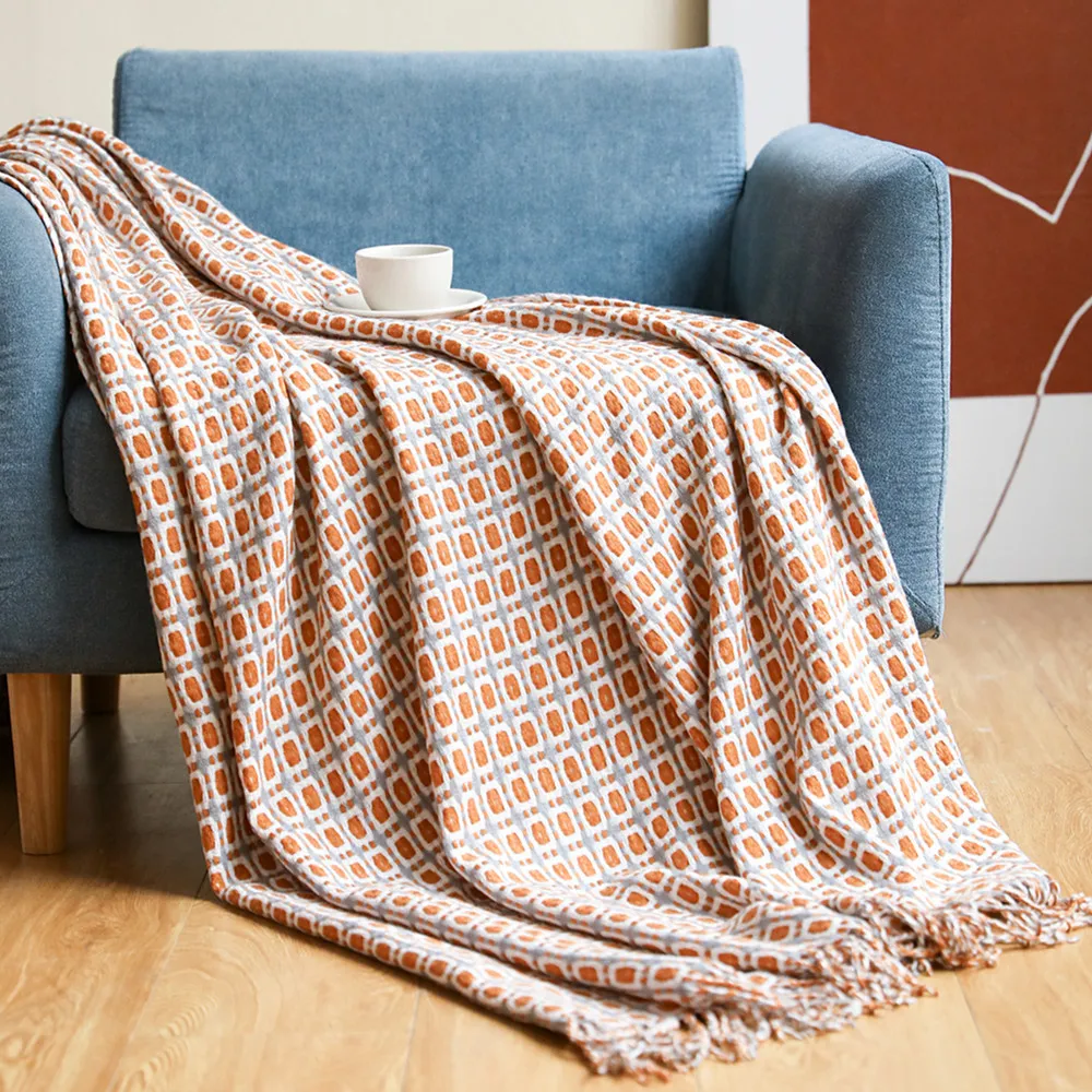 Coperta in tessuto jacquard co - Boho Throw Blanket Fringe recensione e prezzo