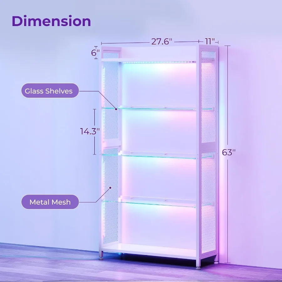 Vetrina con ripiani in vetro a - Lighting recensione e prezzo